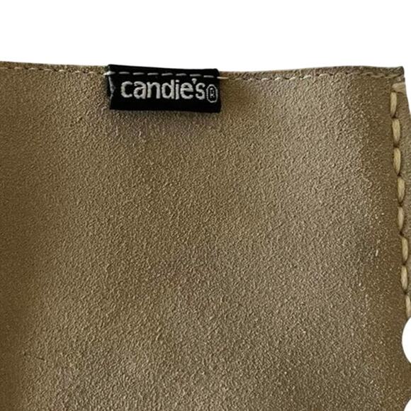 Vintage Vtg Candies Y2K Cream Suede Platform size 7 NWOT - Picture 6 of 6